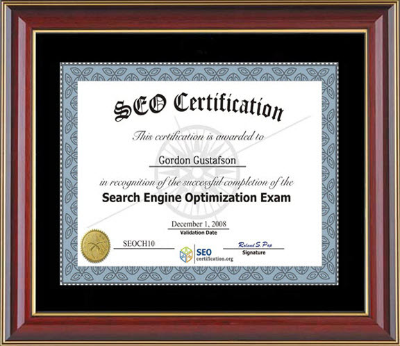 Gordon Gus SEO Certification