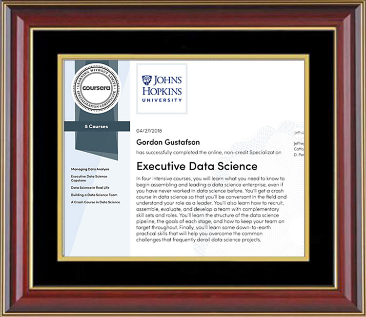Gordon Gus -Data Science Executive Specialization